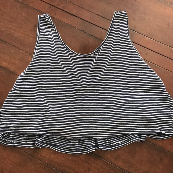Ginger G Tops - Blue striped tank top!!